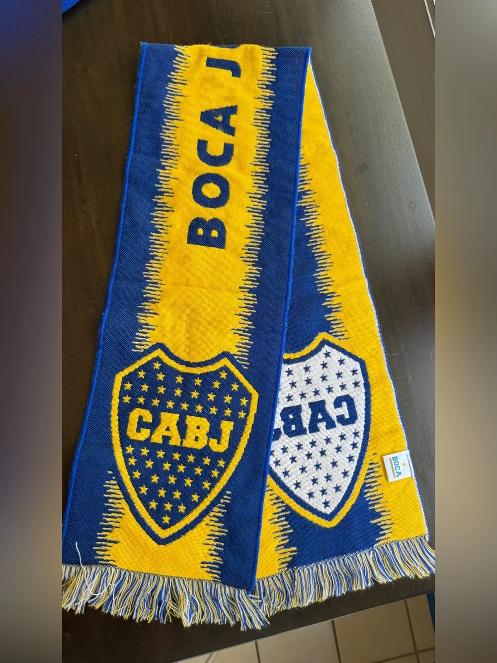 Boca Juniors Soccer Winter Hat & Scarf Set – Excellent Condition